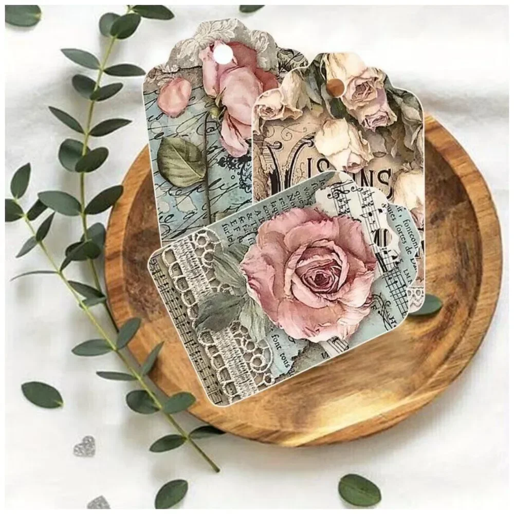 Shabby-Chic Gift Tags Vintage Ballet Hanging Tag Journal Clipart DIY Paper Craft